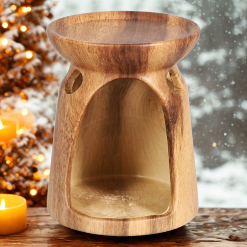 Ceramic Wood Look Wax Warmer