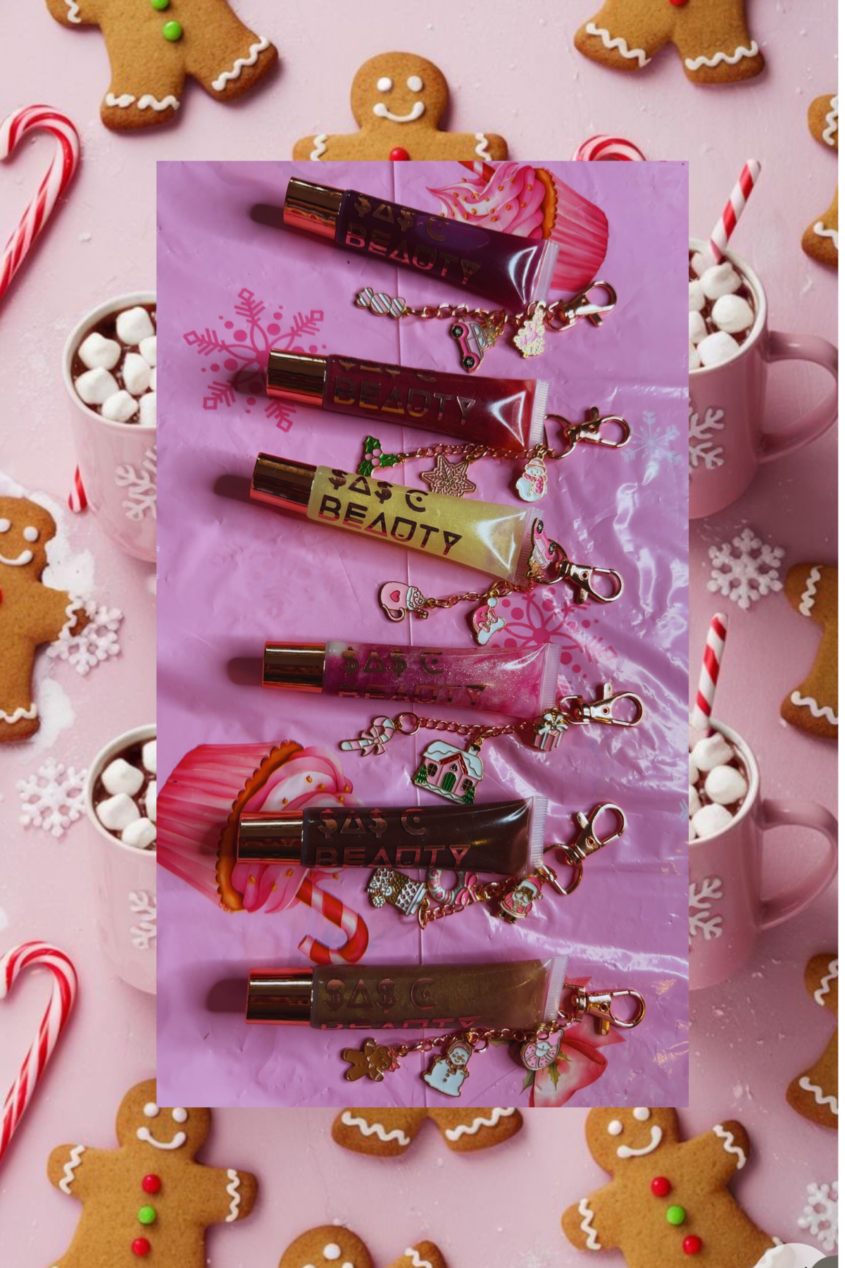 Hot Cocoa Lip Balm Keychain