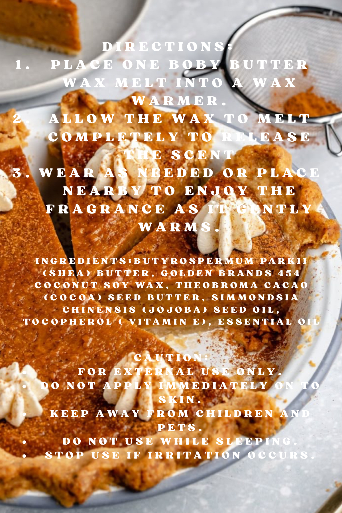 Body Butter Wax Melts All Natural Coconut Soy Wax