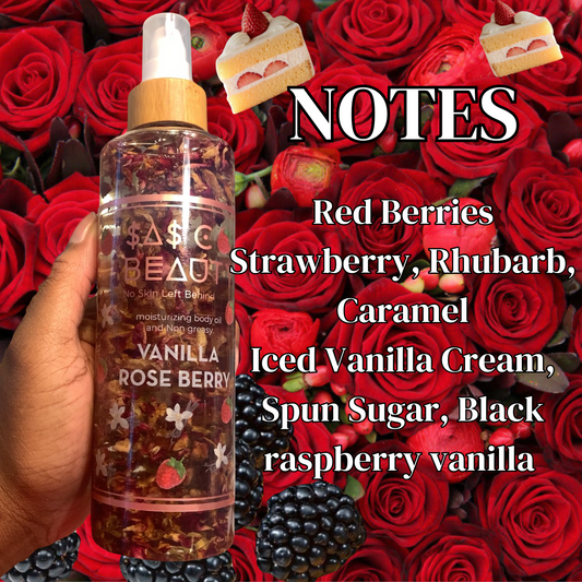 VANILLA ROSEBERRY BODY OIL